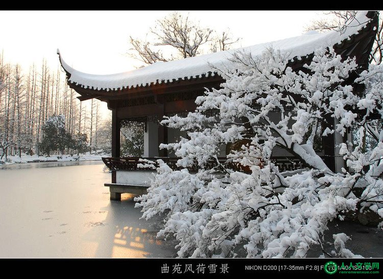 西湖美景:曲苑风荷-1 (雪景) - 山间溪流 - 山间溪流的休闲屋