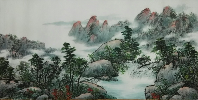 著名山水画家柳长德作品鉴赏